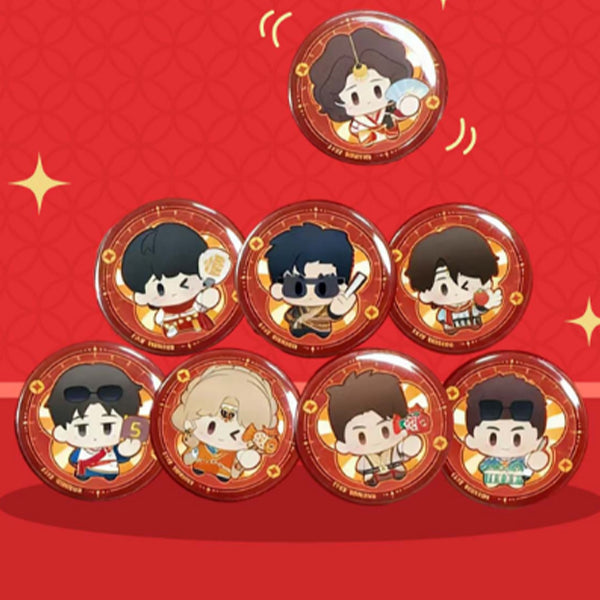 ZJSTV Keep Running Official Merch – Benben Red Lychee Badge (Blind Box Edition)