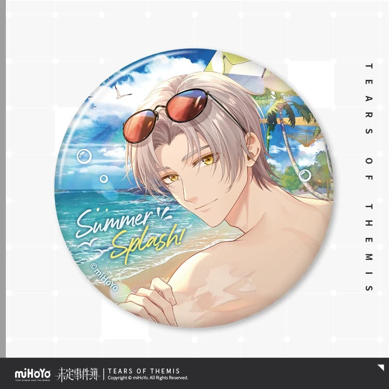 Tears of Themis Tranquil Summer Splash Series Tinplate Badge