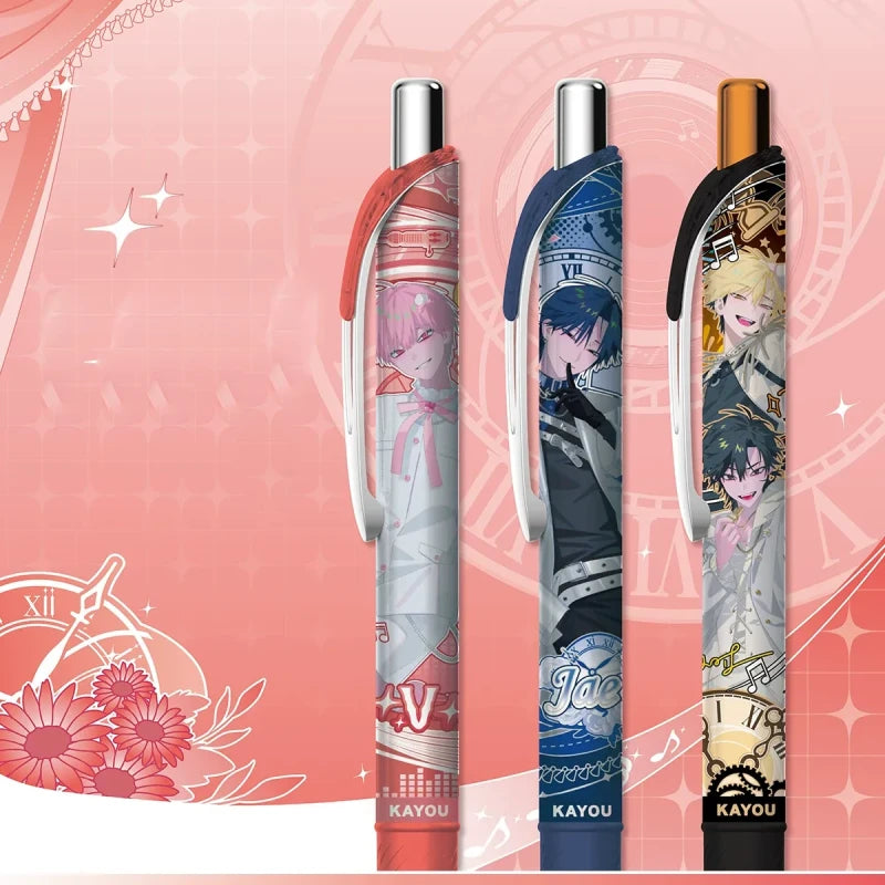Link Click Dream Out! character-themed gel pens with 0.5mm black ink