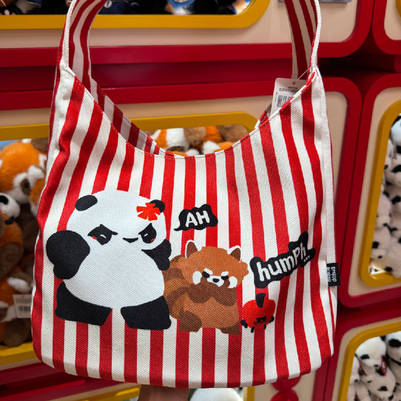 CCTV official panda HuaHua bag with adjustable shoulder strap